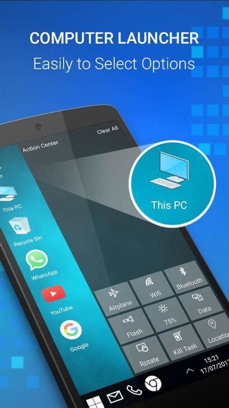 Computer launcher wants the home screen of your android phone to look like a desktop launcher in the style of windows 10 custom desktop computer properties. Computer Launcher for Win 10 for Android - APK Download