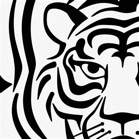 Tigre SVG Clipart de tête de tigre Tiger Head SVG des Etsy