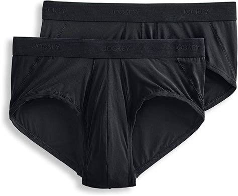 jockey men s underwear ultrasmooth nylon brief 2 pack black xl at amazon men s clothing store