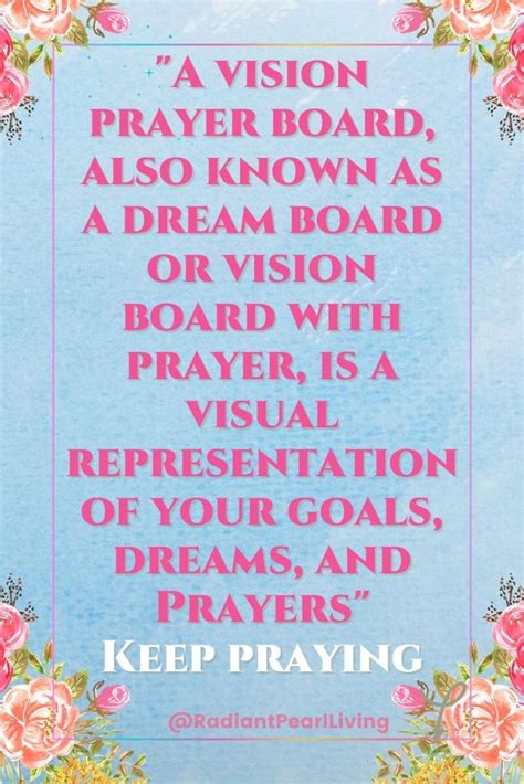 How To Create A Prayer Board And Vision Board Radiant Pearl Living