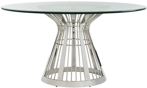 Ariana Riviera 60 Round Glass Top Dining Table From Lexington