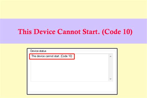 Solved How To Fix This Device Cannot Start Code 10