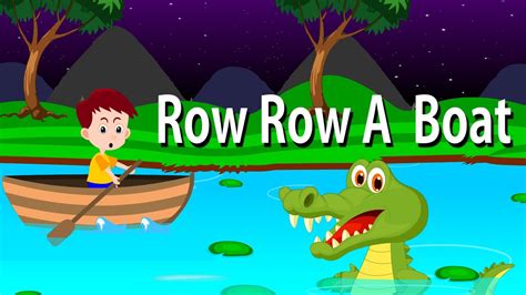 The origins of row row row your boat are unclear, but it has been suggested that the song came out of american minstrel shows. Row Row Row Your Boat Lyrical Rhyme | English Nursery ...