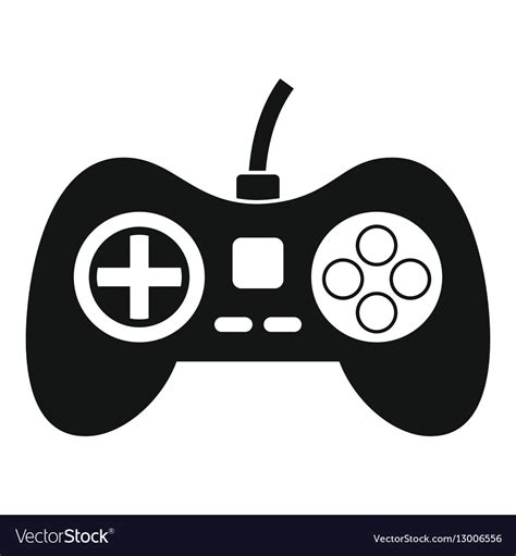 Video Game Console Controller Icon Simple Style Vector Image