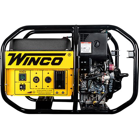 Winco Portable Diesel Generator — 6010 Surge Watts 5160 Rated Watts