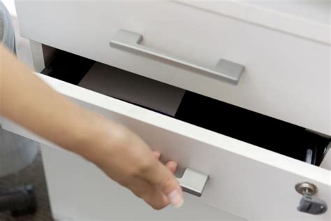 Lorell file cabinet 3 drawer vertical glide suspension pull handle office furniture. How to Remove a HON Lateral File Drawer - Articles ...