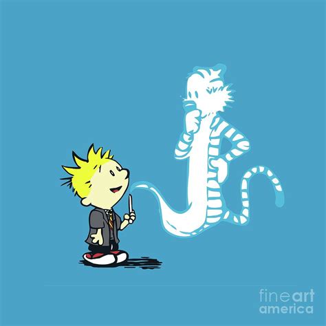 Calvin And Ghost Hobbes Digital Art By Rkzn Fine Art America