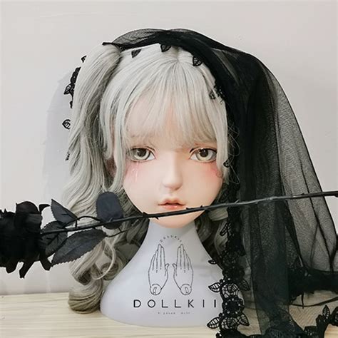 dollkii y top quality handmade female girl resin half head cosplay japanese role play bjd