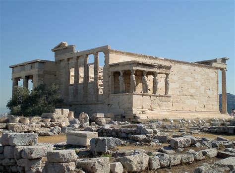 Erechtheum Vista Sul Ancient Greek Architecture Athens Athens