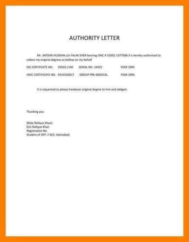 Collect Documents Certificate Collect Documents Sample Letter Of