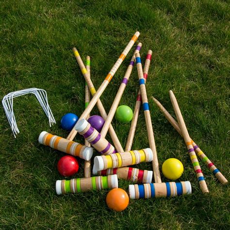 Complete Croquet Set With Carrying Case By Hey Play