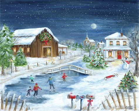 Winter Wonderland Ii Painting By Marilyn Dunlap Fine Art America