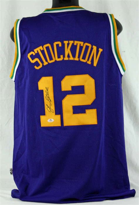 Shop utah jazz throwback jerseys and uniforms at fansedge. Lot Detail - John Stockton Signed Utah Jazz Throwback ...
