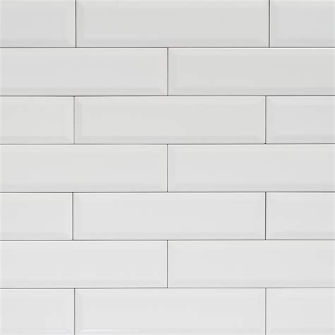 Subway Bevelled Long Gloss White Tile 300×75 ~ Eco Tile Factory