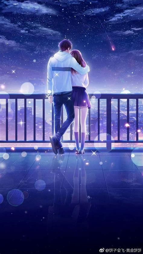 Hình Nền đẹp Romantic Cute Anime Couple Wallpaper Miễn Phí Tải Về