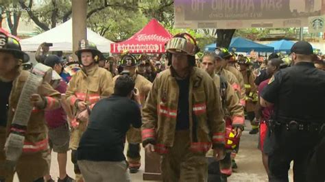San Antonio First Responders Climb Tower To Honor 911 Heroes