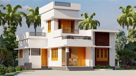 800 Sq Ft 2bhk Modern Flat Roof Single Storey House And Free Plan