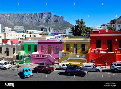 Colourful Facades On De Waal Street Wale Street Bo Kaap Cape Malay