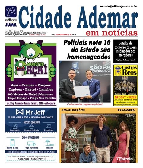 Jornal Cidade Ademar Em Notícias By Jornais Jabaquara E Cidade Ademar Em Notícias Issuu