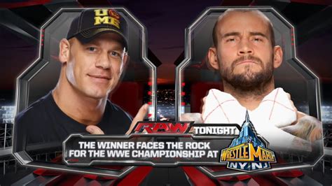 John Cena Vs CM Punk Oportunidad luchar contra The Rock WM WWE Raw En Español