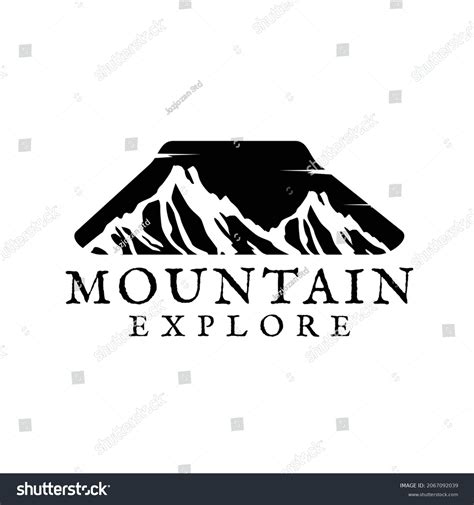 Mountain Explore Adventure Logo Vector Image Stock Vector Royalty Free
