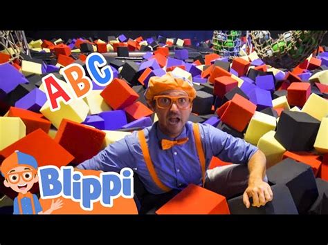Blippi Learns The Abcs At A Trampoline Park For Kids Educational