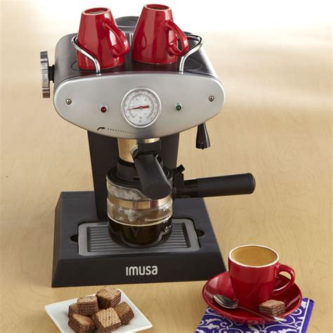 Imusa Imusa Electric Gourmet Espressocappuccino Maker 4 Cup 800 Watts