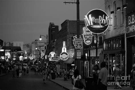 Looking Down Beale Street Memphis Tn Photograph By Bill Cobb Pixels