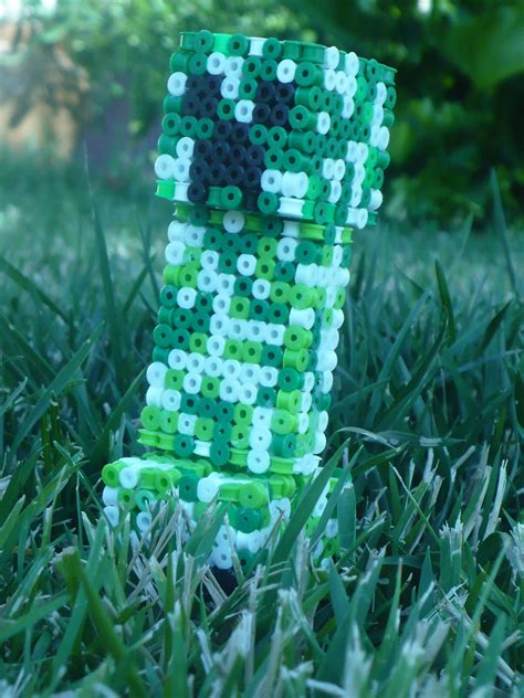 3d Minecraft Creeper Diy Perler Bead Crafts Pearler Bead Patterns Hot Sex Picture