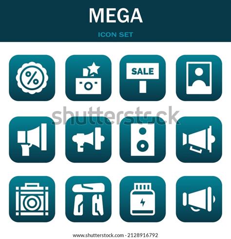 Mega Icon Set Vector Thin Line Stock Vector Royalty Free 2128916792
