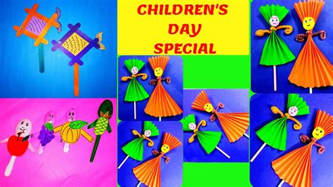 Childrens Day Special 3 In 1 Craft For Kids Very Easy Craft Ideas