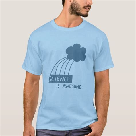 Science Is Awesome Steel Blue T Shirt