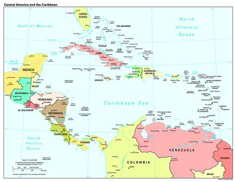América Central Mapas Geográficos De América Central Central