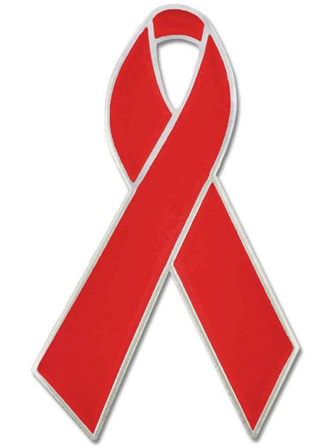 pinmart s red awareness heart disease ribbon enamel lapel pin