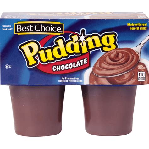 Best Choice Chocolate Pudding Cups Tonys