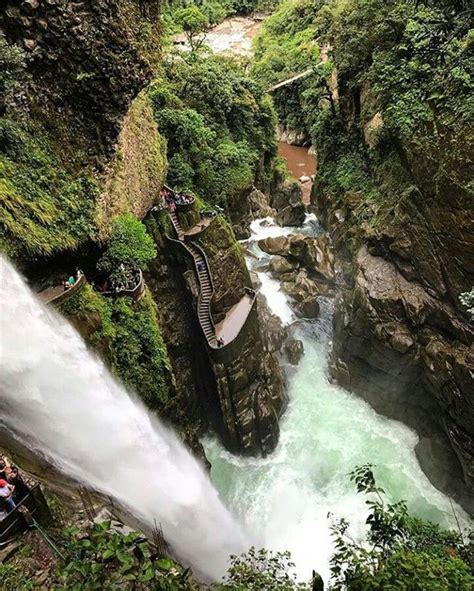 Cascada El Pailon Del Diablo Ecuador Beautiful Waterfalls Scenic