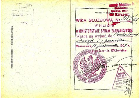 Polish Official Passport From 1927 Our Passports