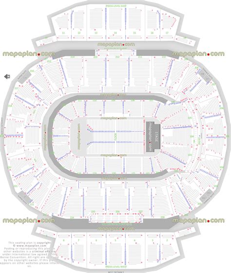 Scotiabank Saddledome Seat And Row Numbers Detailed Seating Chart