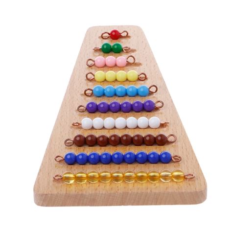Montessori Math Material Bead Stair Math Toy Kids Early Preschool