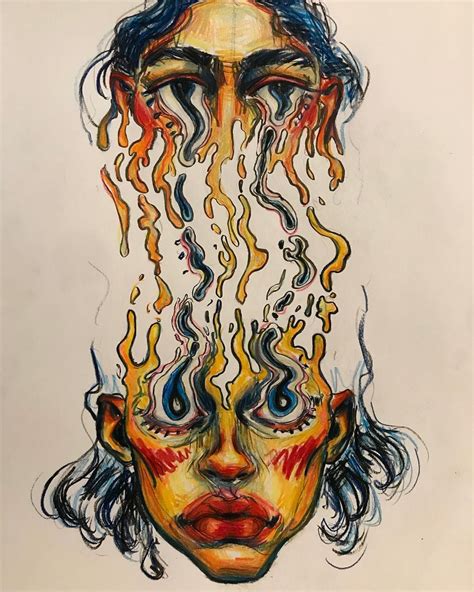 Malena On Instagram Detached Art Drawings Art Painting Hippie Art