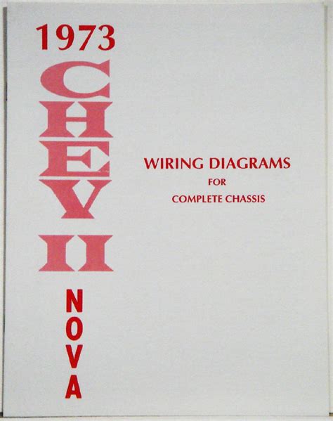 1973 Nova Factory Wiring Diagram Manual 1967 1968 1969 Camaro Parts