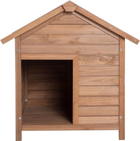 Pawhut Wooden Dog Kennel Pet House With Elevated Removable Floor Apex