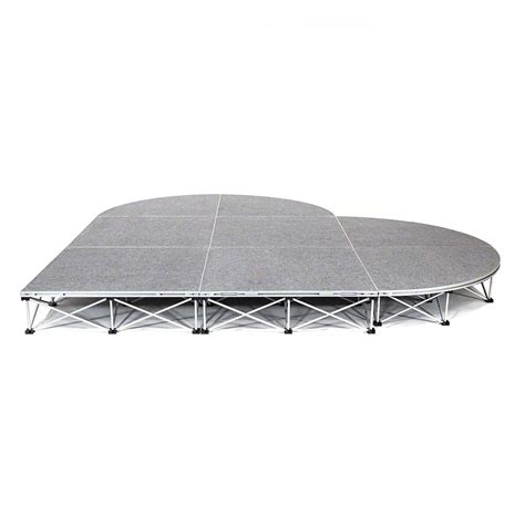 Intellistage 9 Heart Shaped Portable Stage Stagedrop