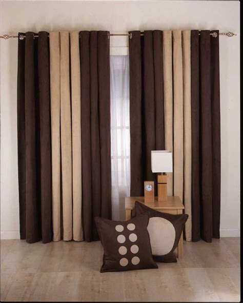 Blue And Brown Living Room Curtains