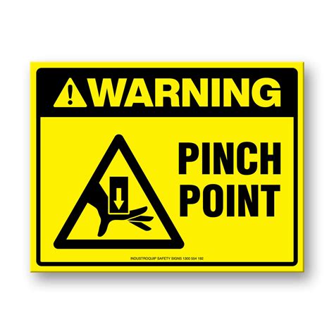 Pinch Point Stickers Pack Of 10 Industroquip