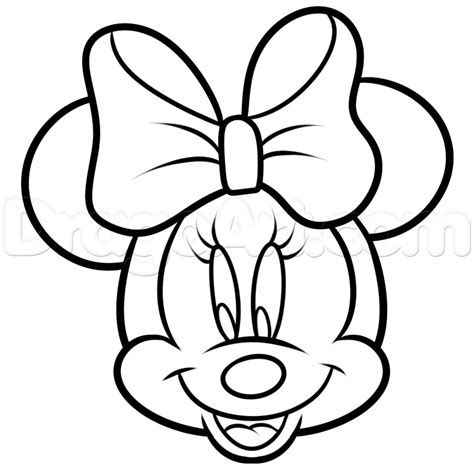 How To Draw Minnie Mouse Easy Step By Step Disney Characters