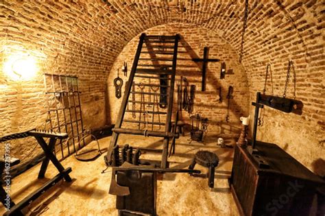 Medieval Torture Chamber With Plenty Of Tools Stock Photo Adobe Stock