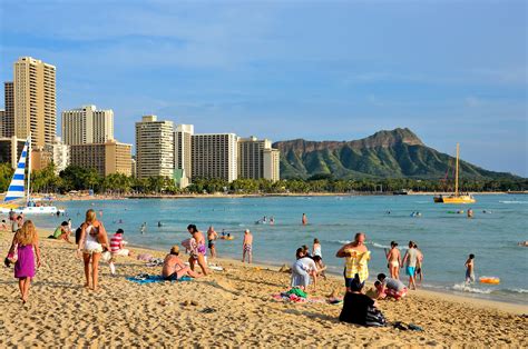 Royal Hawaiian Beach At Waikīkī In Honolulu Oahu Hawaii Encircle