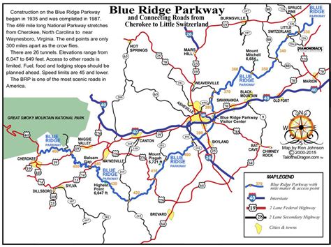 Printable Blue Ridge Parkway Map Printable Map Of The United States