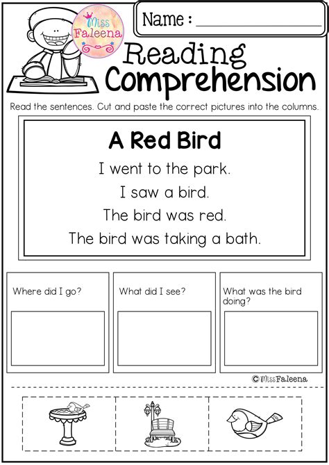 Reading For Kindergarten Worksheets